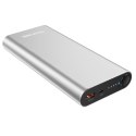 Powerbank RealPower PB-20000PD Litowo-jonowy (Li-Ion) 20000 mAh Aluminium