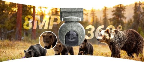 Kamera IP Ezviz EB8 PRO 4G Ranger Kit 8MP z panelem słonecznym 8W 4G Wi-Fi moro