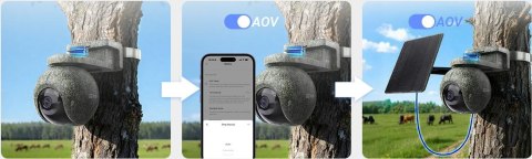 Kamera IP Ezviz EB8 PRO 4G Ranger Kit 8MP z panelem słonecznym 8W 4G Wi-Fi moro