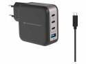 CONCEPTRONIC Ładowarka 4Port GaN 3xUSB-C/1xA 100WPD3.0/PPS sw