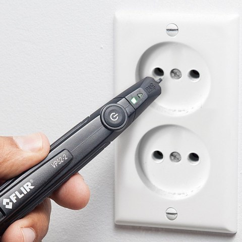 FLIR VP52-2 Tester di tensione senza contatto CAT IV 1000 V LED, Vibrazione, Acustico Kieszeń Czarny