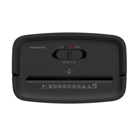 HP One Shred 6CC niszczarka Rozdrabnianie przez cięcie cząstek 68 dB Czarny