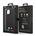 Etui BMW BMHCP14M22PTDK iPhone 14 Plus 6,7" czarny/black Leather Stamp Tricolor