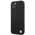 Etui BMW BMHCP14MSLLBK iPhone 14 Plus 6,7" czarny/black Leather Stamp