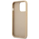 Guess GUHCP14LPSATLE iPhone 14 Pro 6,1" beżowy/beige hardcase SaffianoTriangle Logo