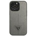 Guess GUHCP14LPSATLG iPhone 14 Pro 6,1" srebrny/silver hardcase SaffianoTriangle Logo