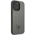 Guess GUHCP14LPSATLG iPhone 14 Pro 6,1" srebrny/silver hardcase SaffianoTriangle Logo