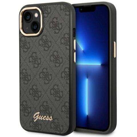 Guess GUHCP14MHG4SHK iPhone 14 Plus 6,7" czarny/black hard case 4G Vintage Gold Logo