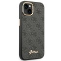 Guess GUHCP14MHG4SHK iPhone 14 Plus 6,7" czarny/black hard case 4G Vintage Gold Logo