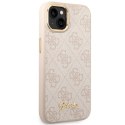 Guess GUHCP14MHG4SHP iPhone 14 Plus 6,7" różowy/pink hard case 4G Vintage Gold Logo