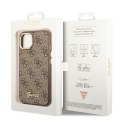 Guess GUHCP14MHG4SHW iPhone 14 Plus 6,7" brązowy/brown hard case 4G Vintage Gold Logo