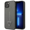 Guess GUHCP14MPSATLG iPhone 14 Plus 6,7" srebrny/silver hardcase SaffianoTriangle Logo