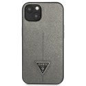 Guess GUHCP14MPSATLG iPhone 14 Plus 6,7" srebrny/silver hardcase SaffianoTriangle Logo