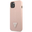 Guess GUHCP14MPSATLP iPhone 14 Plus 6,7" różowy/pink hardcase SaffianoTriangle Logo