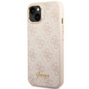 Guess GUHCP14SHG4SHP iPhone 14 6,1" różowy/pink hard case 4G Vintage Gold Logo