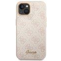 Guess GUHCP14SHG4SHP iPhone 14 6,1" różowy/pink hard case 4G Vintage Gold Logo