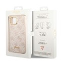 Guess GUHCP14SHG4SHP iPhone 14 6,1" różowy/pink hard case 4G Vintage Gold Logo