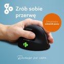 Ergonomiczna mysz R-Go Pele HE lewa Bluetooth sidabrina