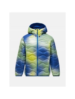 Kurtka puchowa mÄ™ska PEAK PERFORMANCE M Helium Aop Down Hood Jacket kolor multikolor - M