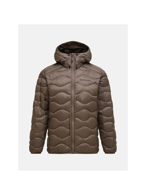 Kurtka puchowa mÄ™ska PEAK PERFORMANCE M Helium Down Hood Jacket kolor brÄ...zowy - M
