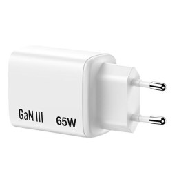Ładowarka sieciowa Verbatim Essentials GaN 65W biały 32353