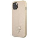 Guess GUHCP14SPSATLE iPhone 14 6,1" beżowy/beige hardcase SaffianoTriangle Logo