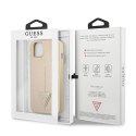 Guess GUHCP14SPSATLE iPhone 14 6,1" beżowy/beige hardcase SaffianoTriangle Logo