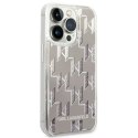 Karl Lagerfeld KLHCP14XLMNMS iPhone 14 Pro Max 6,7" hardcase srebrny/silver Liquid Glitter Monogram