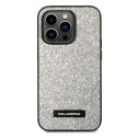 Karl Lagerfeld KLHCP14LG2ELS iPhone 14 Pro 6,1" hardcase srebrny/silver Glitter Plaque Logo