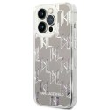 Karl Lagerfeld KLHCP14LLMNMS iPhone 14 Pro 6,1" hardcase srebrny/silver Liquid Glitter Monogram