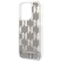 Karl Lagerfeld KLHCP14LLMNMS iPhone 14 Pro 6,1" hardcase srebrny/silver Liquid Glitter Monogram