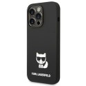 Karl Lagerfeld KLHCP14LSLCTBK iPhone 14 Pro 6,1" hardcase czarny/black Silicone Choupette Body