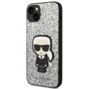 Karl Lagerfeld KLHCP14MGFKPG iPhone 14 Plus 6,7" hardcase srebrny/silver Glitter Flakes Ikonik