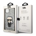 Karl Lagerfeld KLHCP14MGFKPG iPhone 14 Plus 6,7" hardcase srebrny/silver Glitter Flakes Ikonik