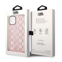 Karl Lagerfeld KLHCP14MHKLSPCP iPhone 14 Plus 6,7" hardcase różowy/pink Mono Vertical Stripe