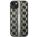 Karl Lagerfeld KLHCP14MPGKLSKG iPhone 14 Plus 6,7" hardcase szary/grey Monogram Stripe