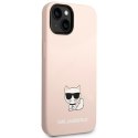 Karl Lagerfeld KLHCP14MSLCTPI iPhone 14 Plus 6,7" hardcase jasnoróżowy/light pink Silicone Choupette Body