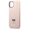 Karl Lagerfeld KLHCP14MSLCTPI iPhone 14 Plus 6,7" hardcase jasnoróżowy/light pink Silicone Choupette Body