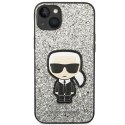 Karl Lagerfeld KLHCP14SGFKPG iPhone 14 6,1" hardcase srebrny/silver Glitter Flakes Ikonik