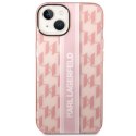 Karl Lagerfeld KLHCP14SHKLSPCP iPhone 14 6,1" hardcase różowy/pink Mono Vertical Stripe