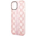 Karl Lagerfeld KLHCP14SHKLSPCP iPhone 14 6,1" hardcase różowy/pink Mono Vertical Stripe