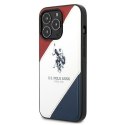 US Polo USHCP14XPSO3 iPhone 14 Pro Max 6,7" biały/white Tricolor Embossed