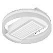 CEILING FAN 55W CCT WHITE