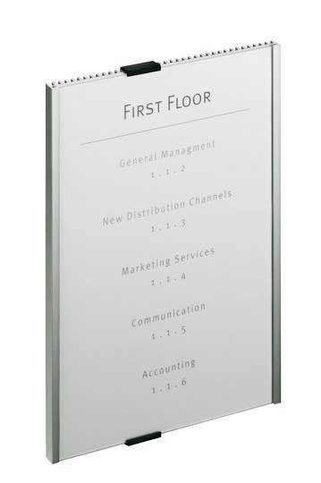 Durable Info Sign Akrylowy, Aluminium Srebrny