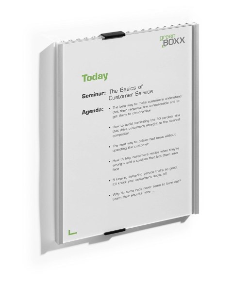 Durable Info Sign Akrylowy, Aluminium Srebrny