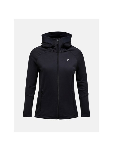 Bluza PEAK PERFORMANCE W Rider Essentials Zip Hood czarny - S