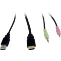 Inter-Tech AS-42HA HDMI przełącznik KVM Czarny