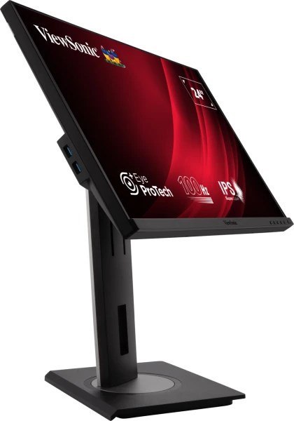 Viewsonic VG Series VG2448a monitor komputerowy 61 cm (24") 1920 x 1080 px Full HD LED Czarny