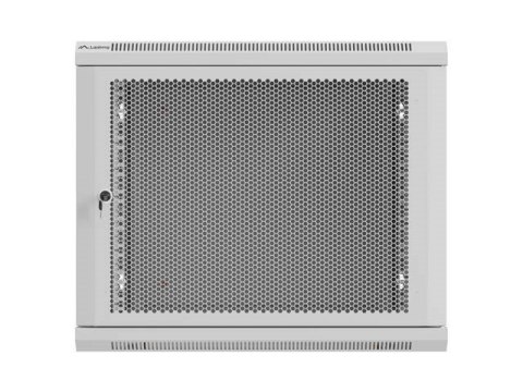 LANBERG SZAFA INSTALACYJNA RACK WISZĄCA 19" 9U 600X600 SZARA DRZWI PERFOROWANE (FLAT PACK)
