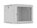 LANBERG SZAFA INSTALACYJNA RACK WISZĄCA 19" 9U 600X600 SZARA DRZWI PERFOROWANE (FLAT PACK)